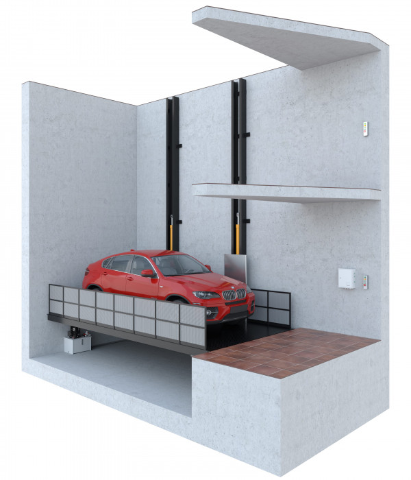 Консольный автомобильный лифт - 3000 кг Фото