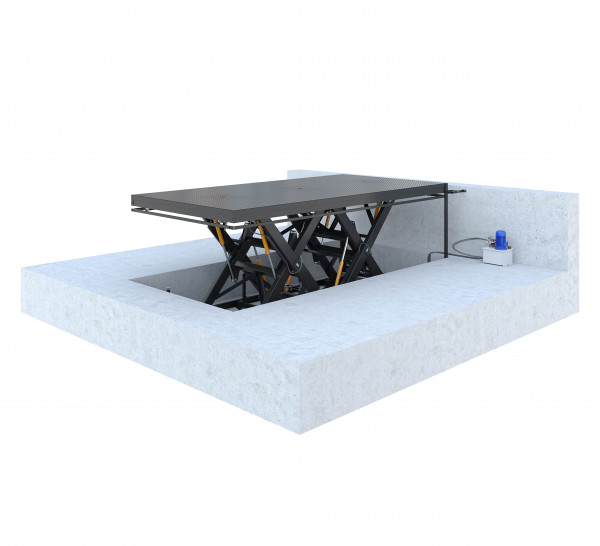 Гидравлический подъёмный стол грузоподъёмность до 10 тонн Фото