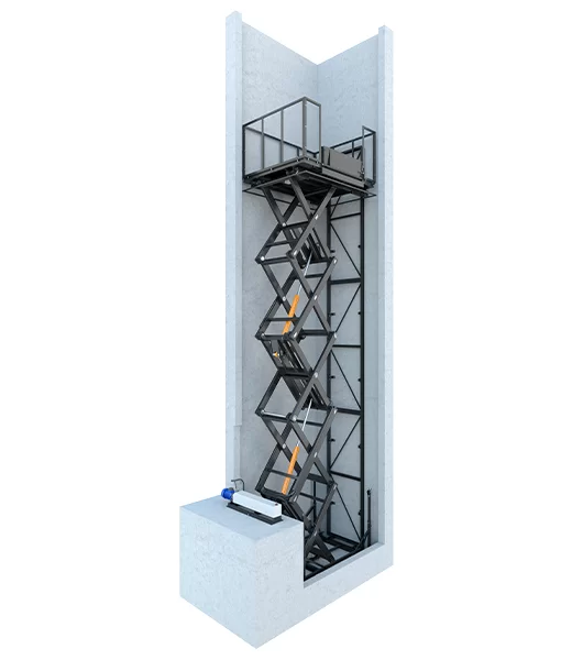 Стационарный ножничный подъемник 2000 кг, 9 м Фото в Москве